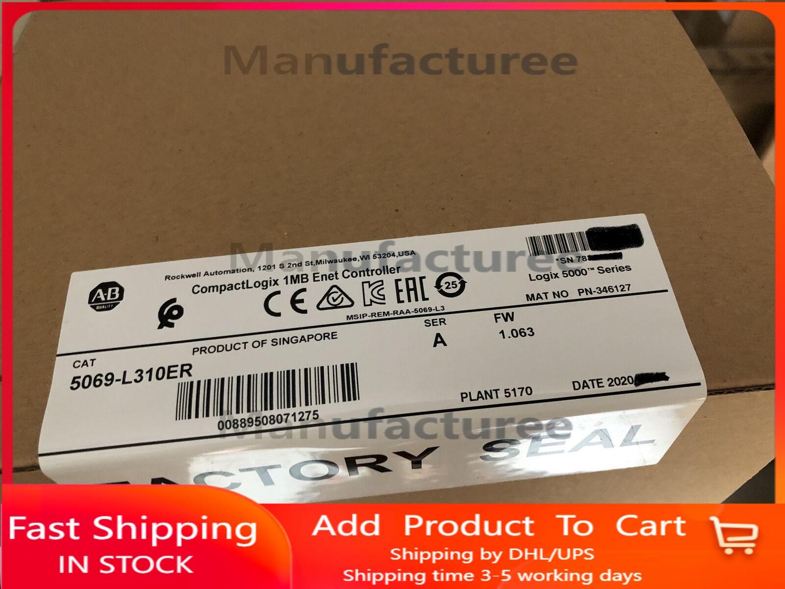 5069-L310ER Series A CompactLogix 5380 1MB Enet Motion Controller New Sealed DHL