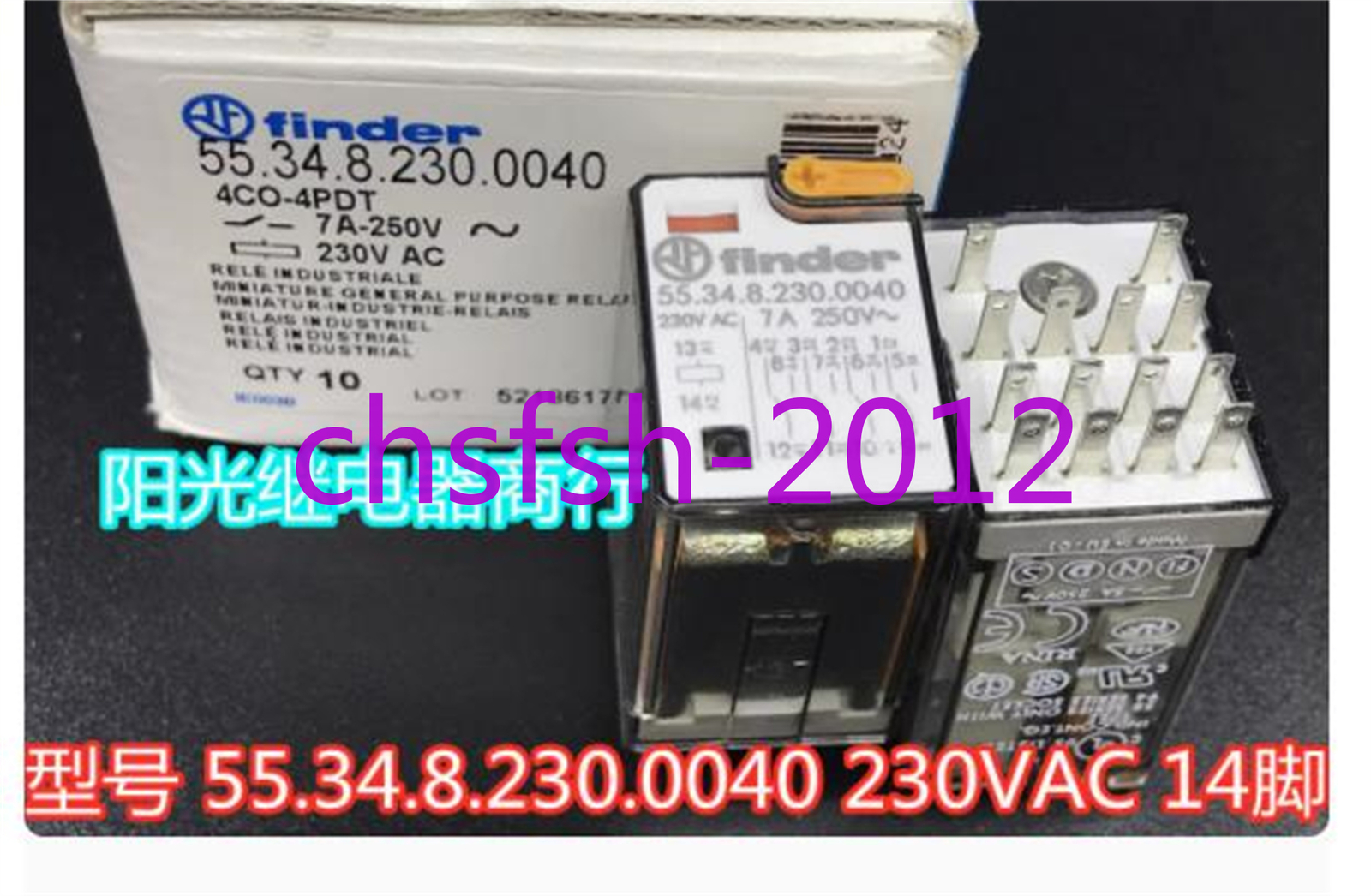 1PCS NEW finder intermediate relay 55.34.8.230.0040 230VAC