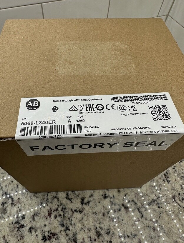 New Factory Sealed 5069-L340ER Allen Bradley CompactLogix 5380 Controller AB