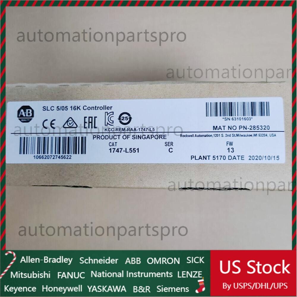 New Sealed AB 1747-L551 SLC 5/05 CPU Processor Unit Module 1747L551 US Free Tax