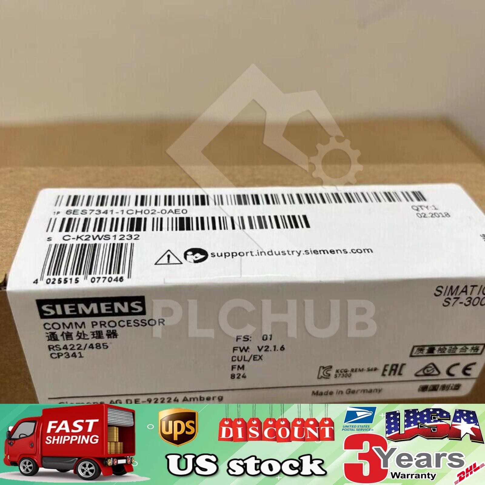 1PC New In Box Siemens 6ES7341-1CH02-0AE0 6ES7 341-1CH02-0AE0 input module