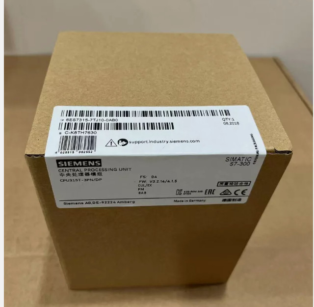 6ES7 315-7TJ10-0AB0 New Siemens CPU Central Processing Unit 6ES7315-7TJ10-0AB0