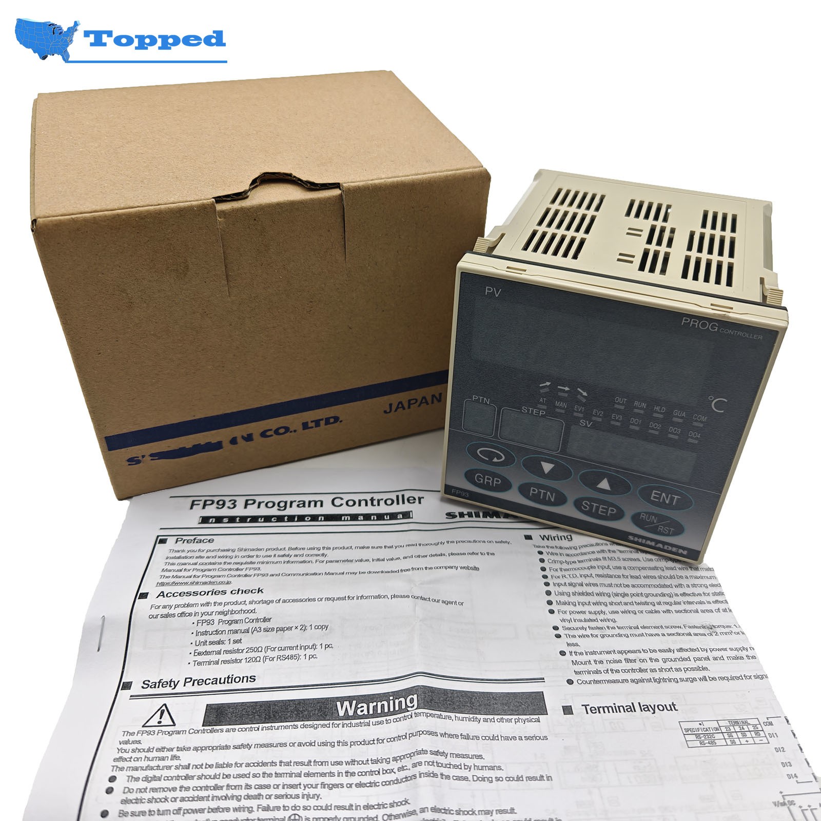 Brand New Digital Temperature Controller FP93-8P-90-0000 for SHIMADEN