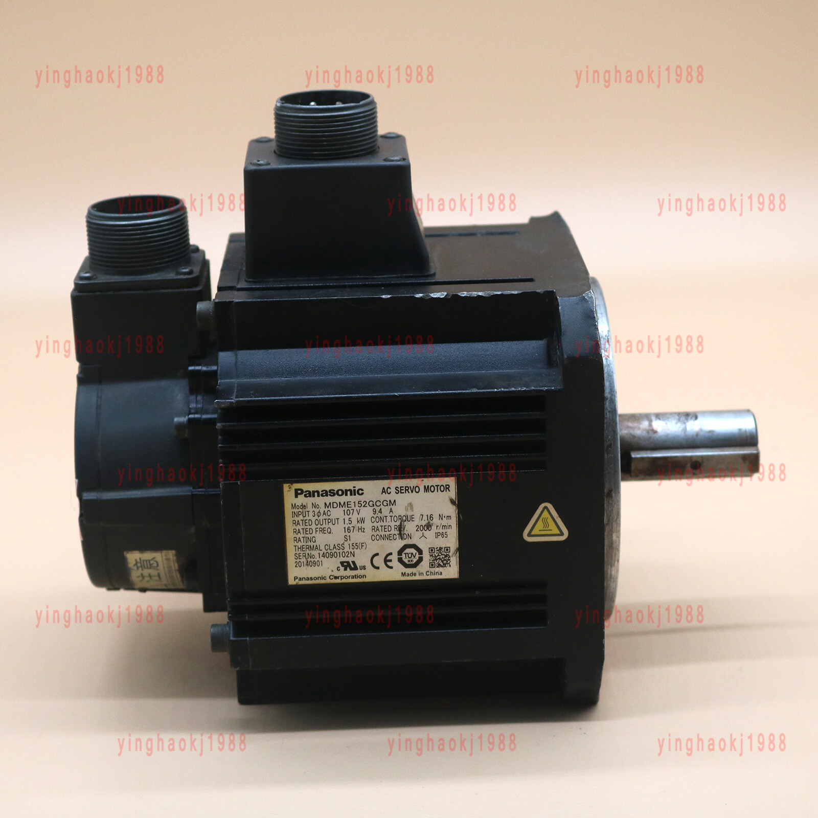 One Used Panasonic AC servo motor MDME152GCGM spot stocks