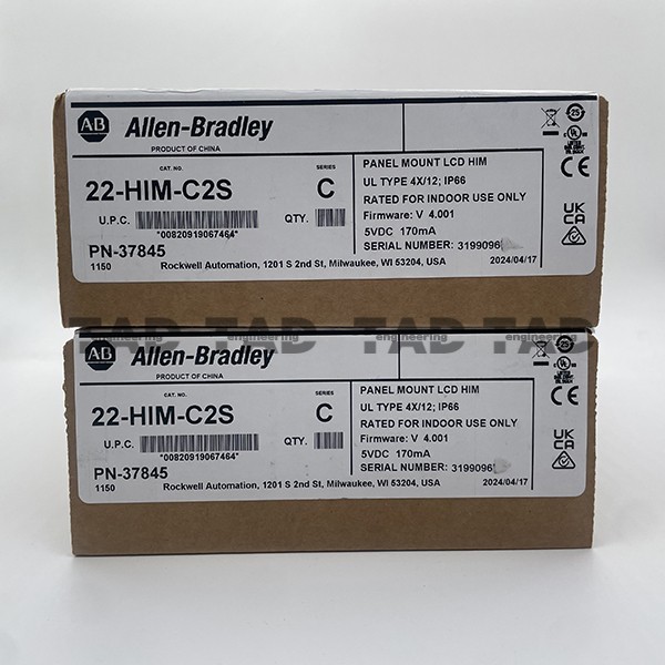 Allen Bradley 22-HIM-C2S PowerFlex Panel Mount LCD HIM Series C Free Shipping