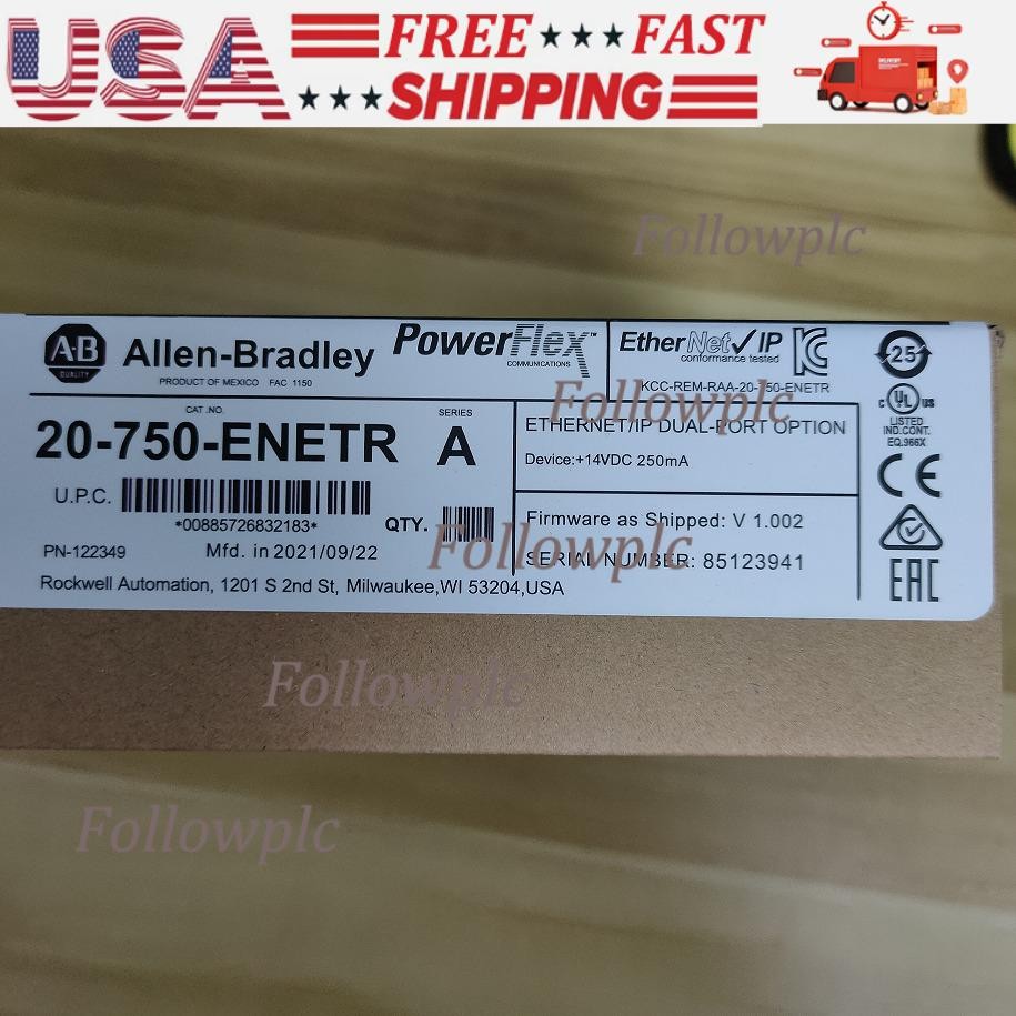 Factory Sealed Allen-Bradley 20-750-ENETR 750 2-P ENet/IP Module AB US Free Tax
