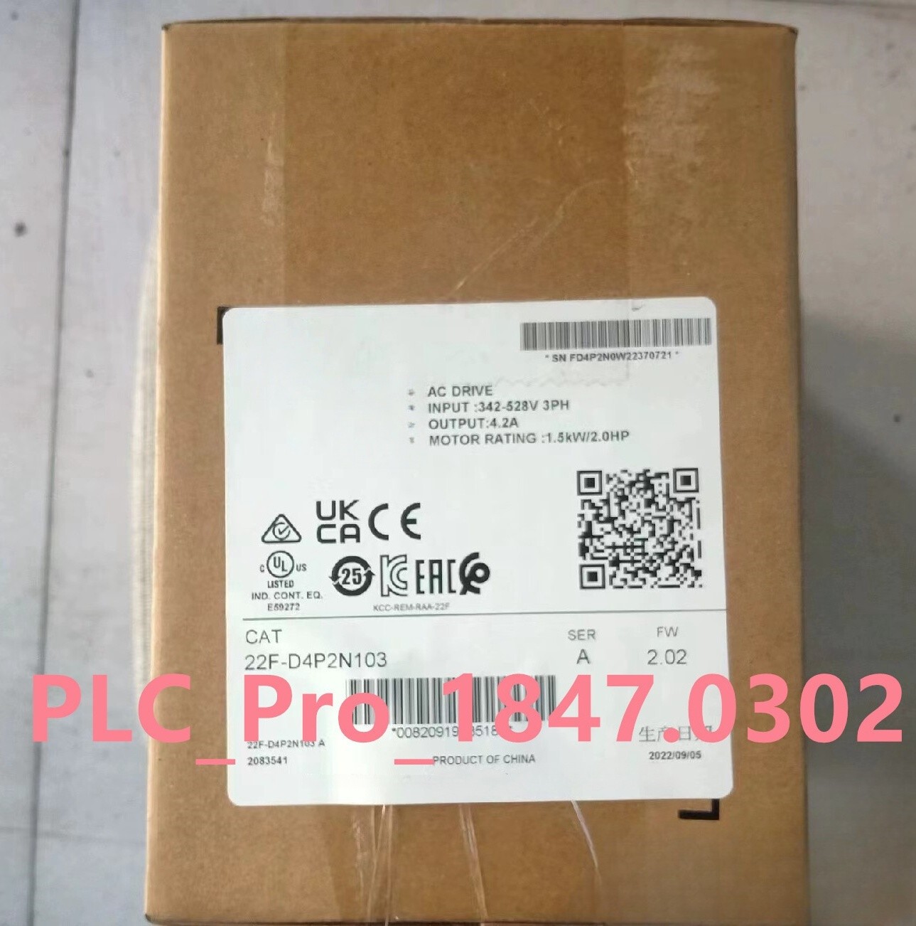 1PCS Brand New 22F-D4P2N103 SER A 1.5 kW 2 HP AC Drive 22F-D4P2N103 Fast Ship