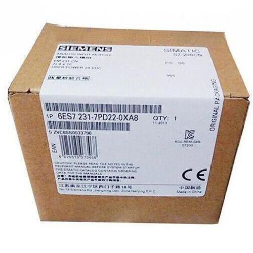 6ES7 231-7PD22-0XA8 NEW SIEMENS 6ES7231-7PD22-0XA8 S7-200 Analog Input Module