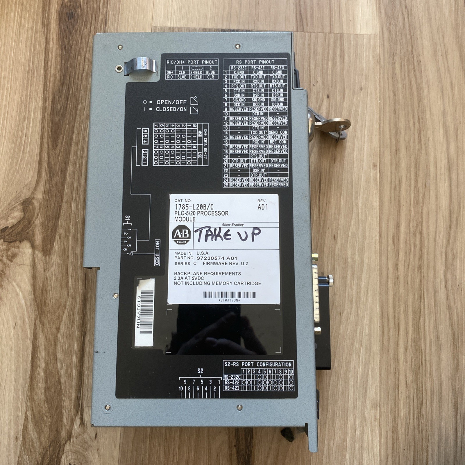 ALLEN BRADLEY 1785-L20B/C PROCESSOR MODULE