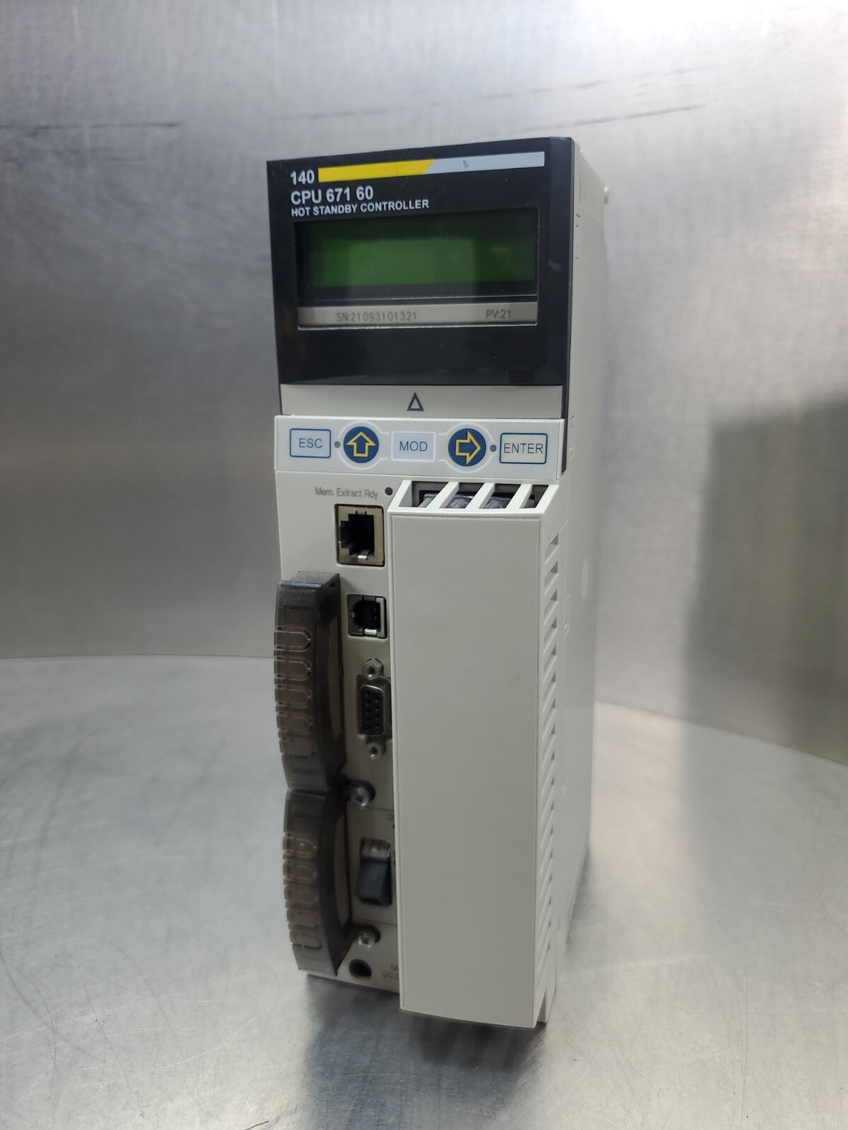 SCHNEIDER ELECTRIC 140CPU67160 QUANTUM HOT STANDBY CONTROLLER MODULE. 3A-25