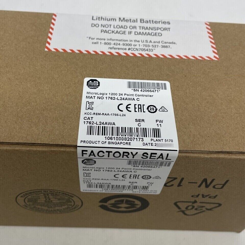 NEW Unopened Allen-Bradley 1762-L24AWA SER C MicroLogix 1200 24 Point Controller