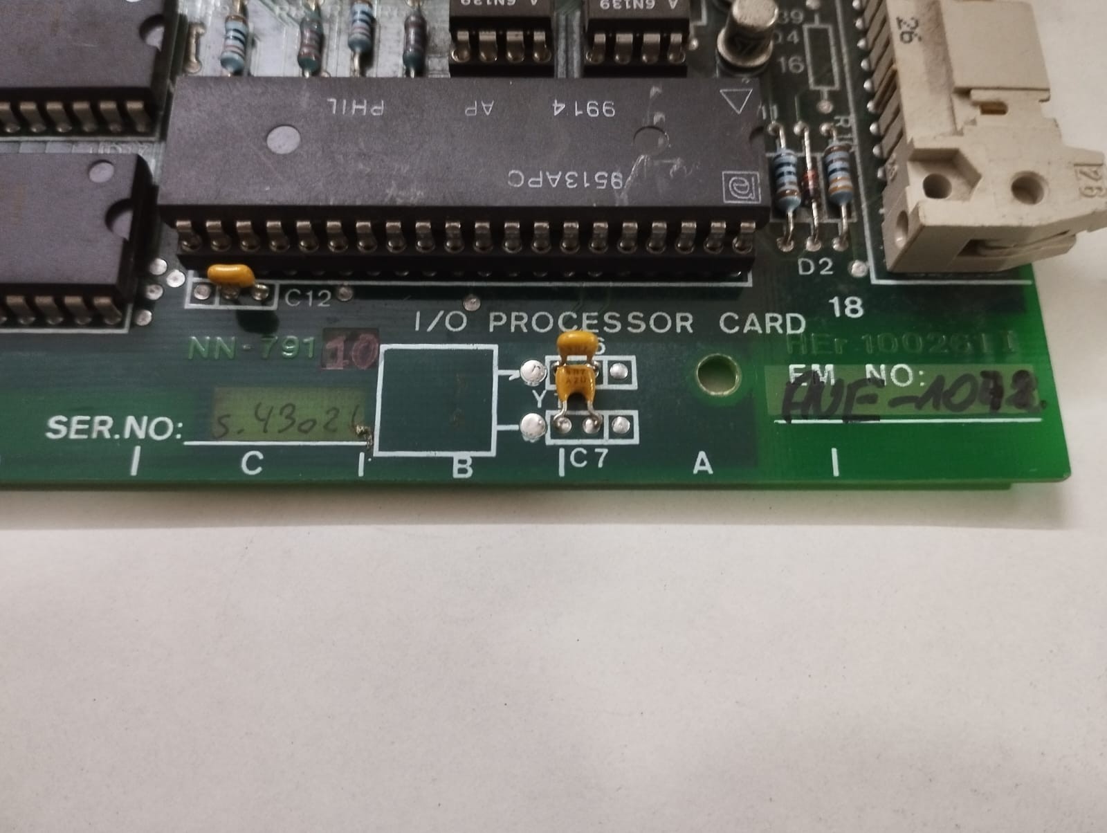 Nor Control I/O Processor Card NN-791.10 Her 100261 Tested Industrial Board