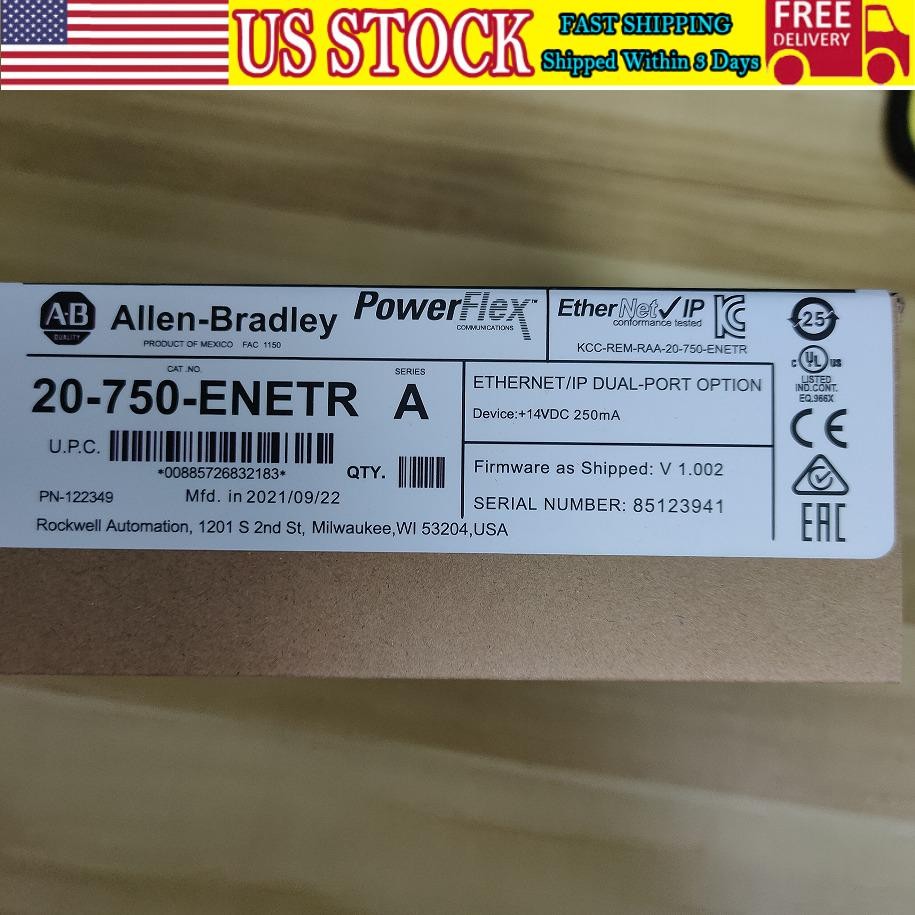 Factory Sealed Allen-Bradley 20-750-ENETR 750 2-P ENet/IP Module AB US Free Tax