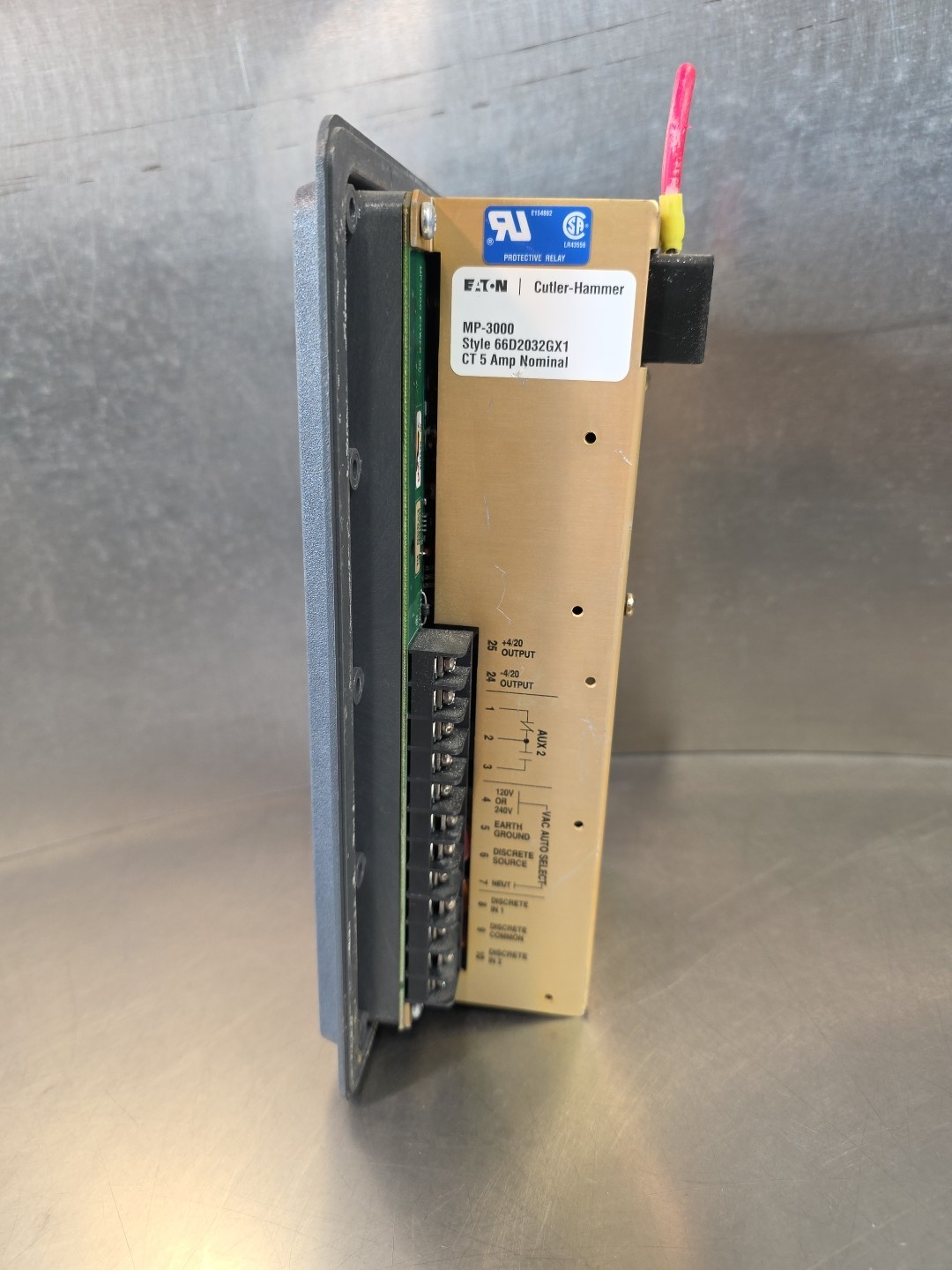Eaton Cutler Hammer MP3000 Ampgard Protective Relay 66D2032G51
