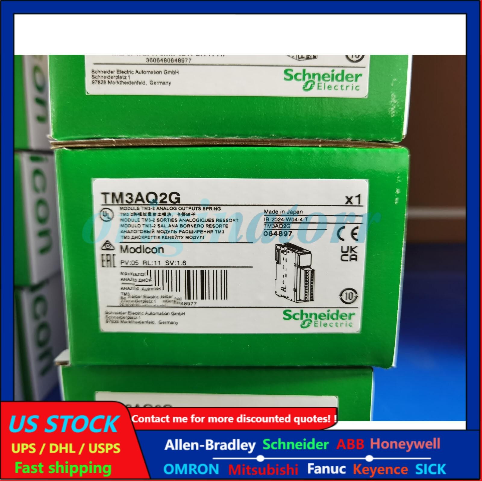 New Schneider TM3AQ2G PLC Module US Free TAX