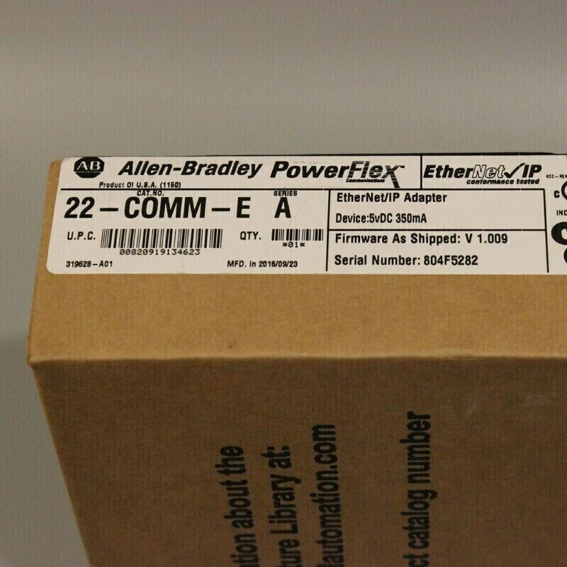 New Factory Sealed AB 22-COMM-E PowerFlex Ethernet/IP Comm Adapter US Free Tax