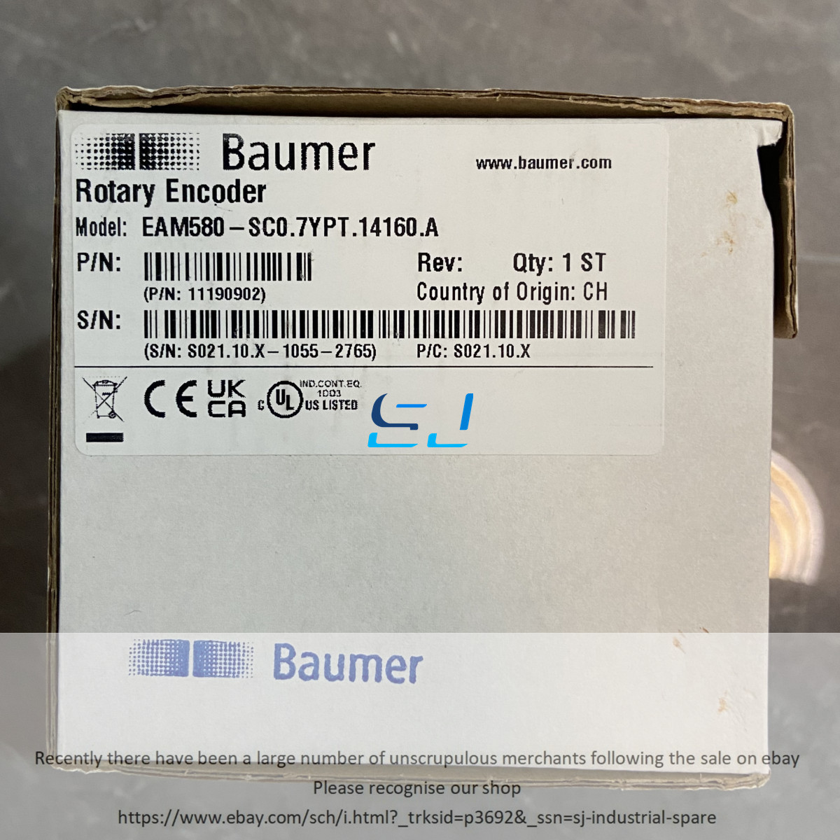 Brand new Baumer EAM580-SC0.7YPT.14160.A Encoder EAM580-SC0.7YPT.14160.A