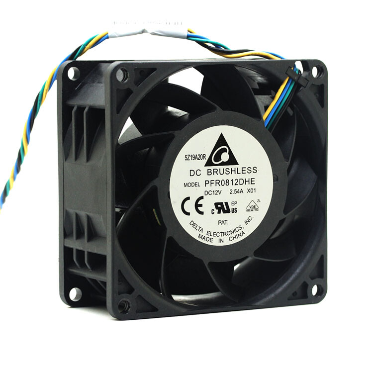 Delta PFR0812DHE Server Cooling Fan DC 12V 2.54A 80x80x38mm 4-wire pwm cooler