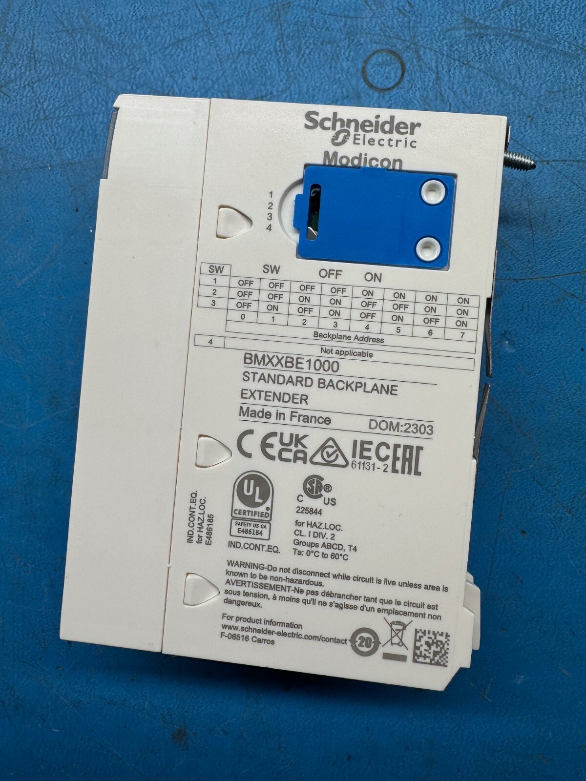 Schneider Electric Modicon BMXXBE1000 Standard Backplane Extender