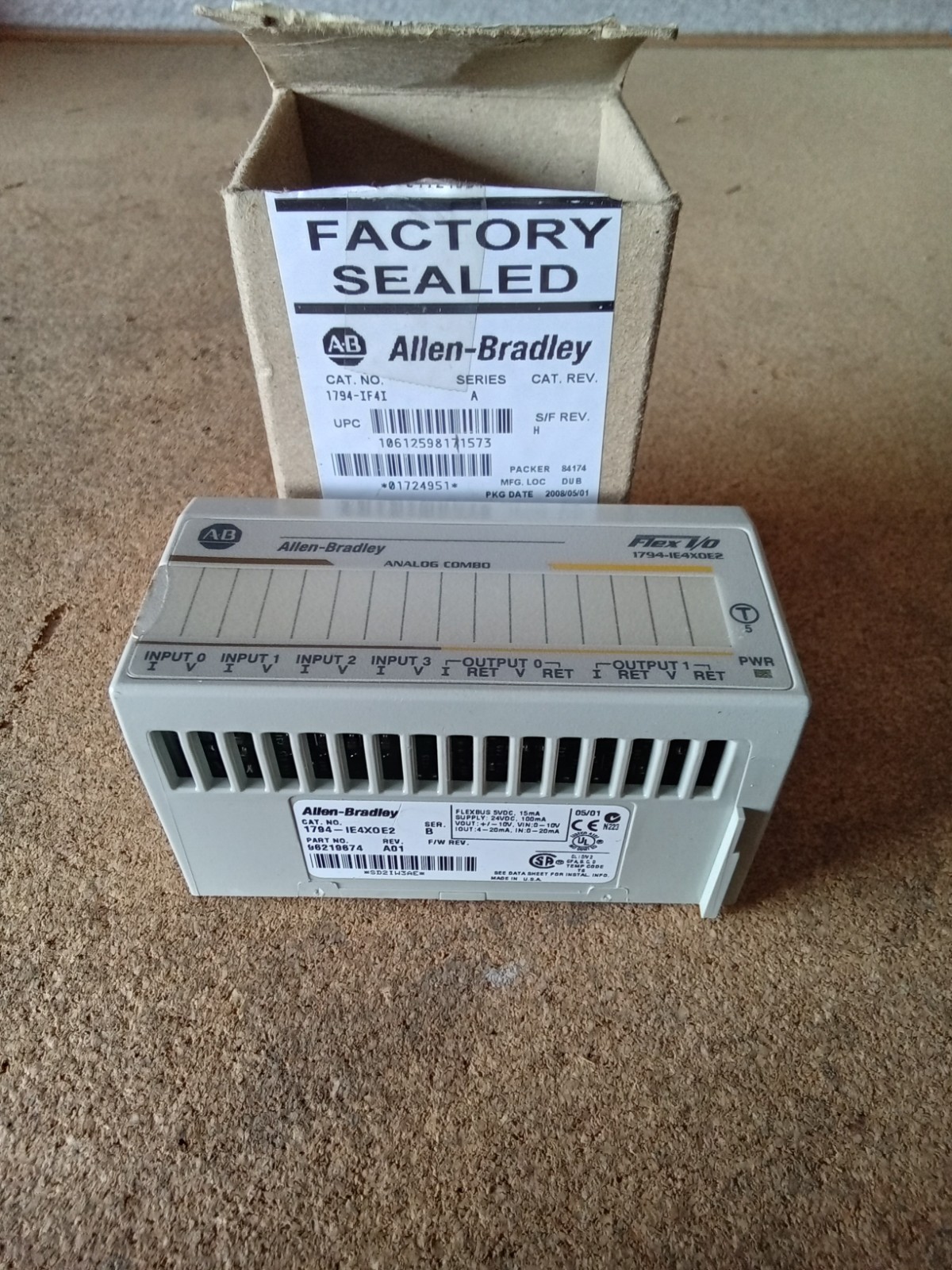 New AB 1794-IF4I Series A Flex I-O 1794-IE4XOE2