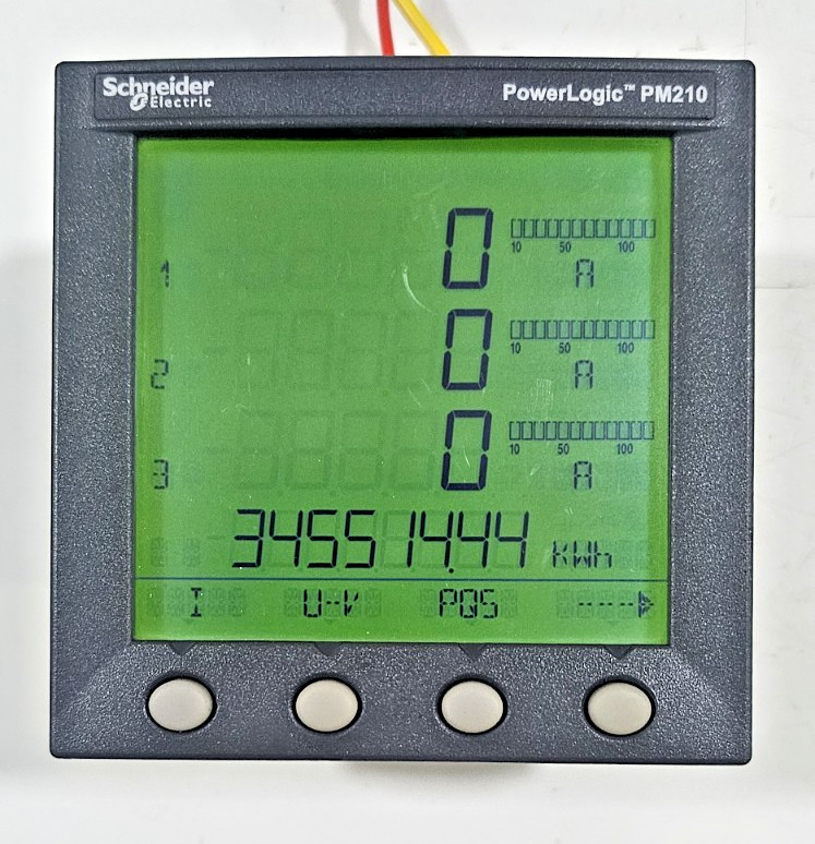 SCHNEIDER ELECTRIC POWER LOGIC PM210 POWER METER PM210MG 100-415VAC 50/60Hz @03