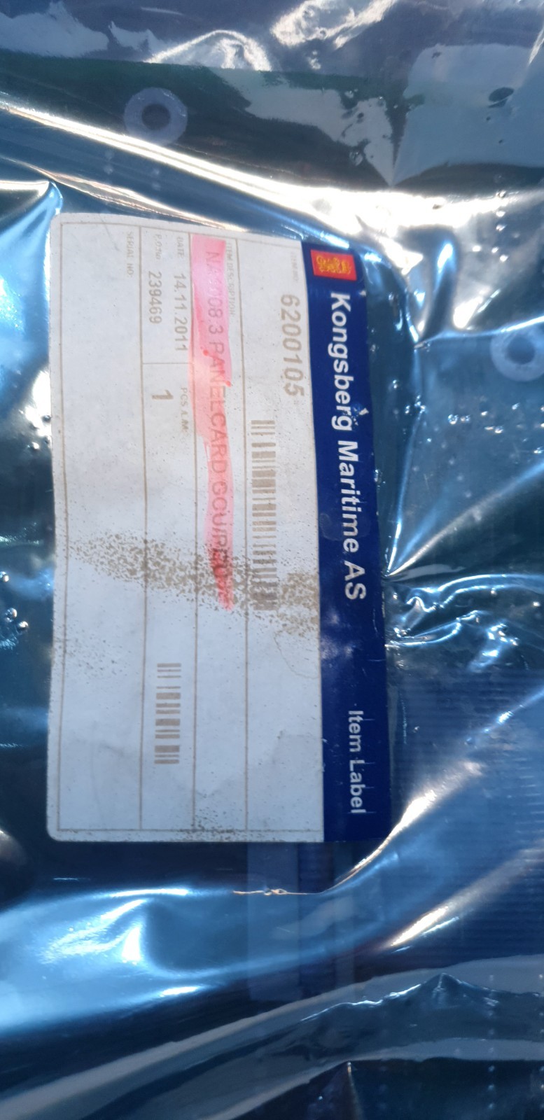 NORCONTROL NA 1009.3 OPERATORS PANEL PCB CARD HA 220447B/B/