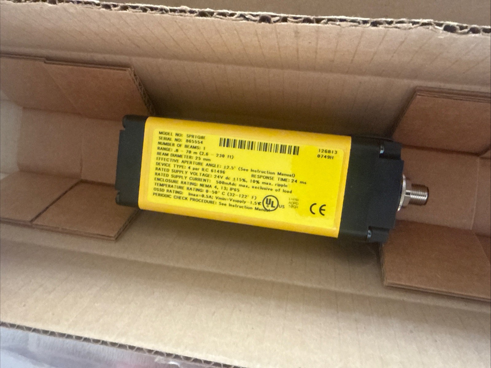 BANNER ENGINEERING KIT: 76208 SPR1Q8E & SPE1Q8E W/ 60630-30140-62864–67216-43958