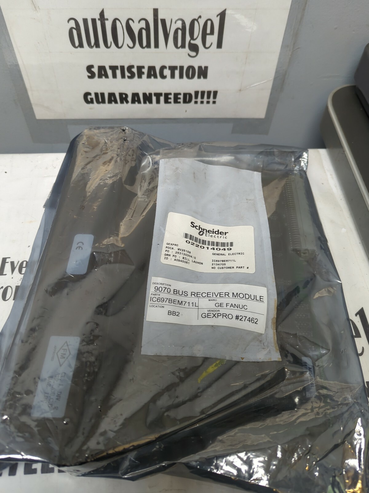 GE FANUC,IC697BEM711L 9070,BUS EXPANSION RECIEVER MODULEREFURBISHED