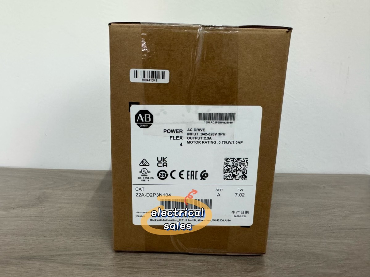 22A-D2P3N104 PowerFlex 4 0.75kW 1HP 480V 3Ph 2.3A AC Drive New Free Ship