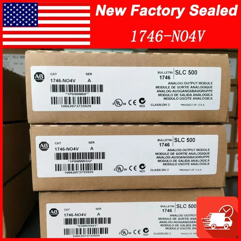 New Sealed Allen-Bradley 1746-NO4V AB SLC 500 Analog Output Module 1746NO4V