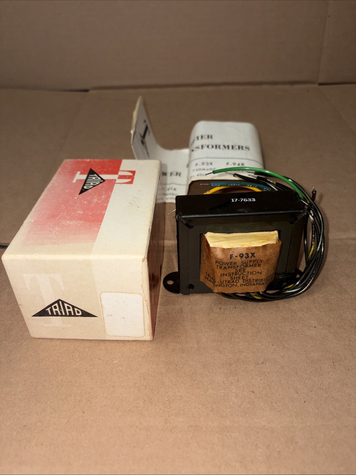 TRIAD F-93X Rectifier Power Supply TRANSFORMER