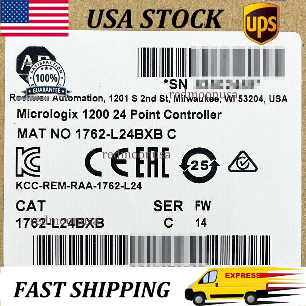 New Allen-Bradley 1762-L24BXB /C MicroLogix 1200 24 Point Controller 1762L24BXB