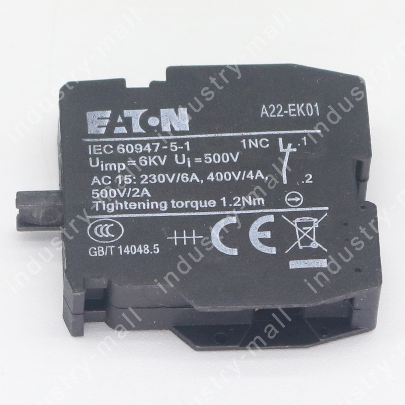 10PC New Eaton A22-EK01 push contact 1NC Free ship