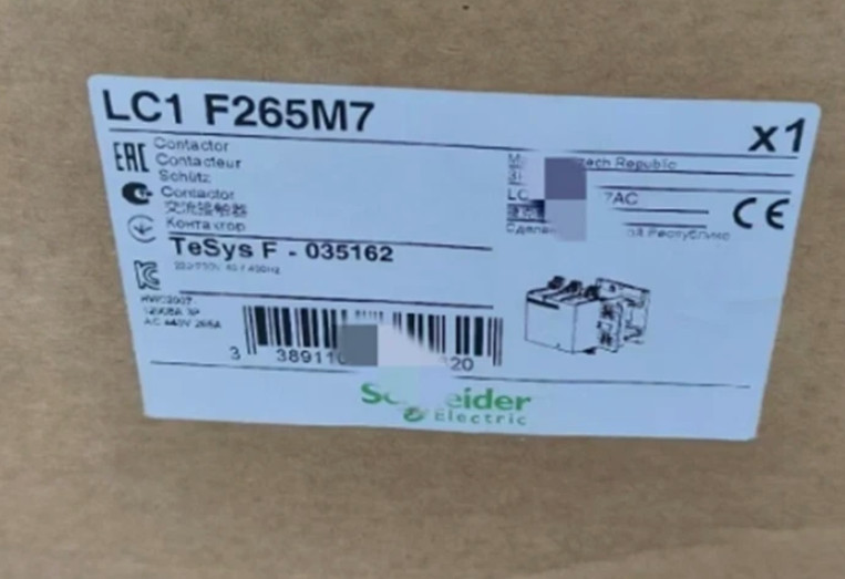 LC1F265M7 1PCS Brand New Schneider LC1F265M7 265A, 220V 50/60Hz Fast delivery