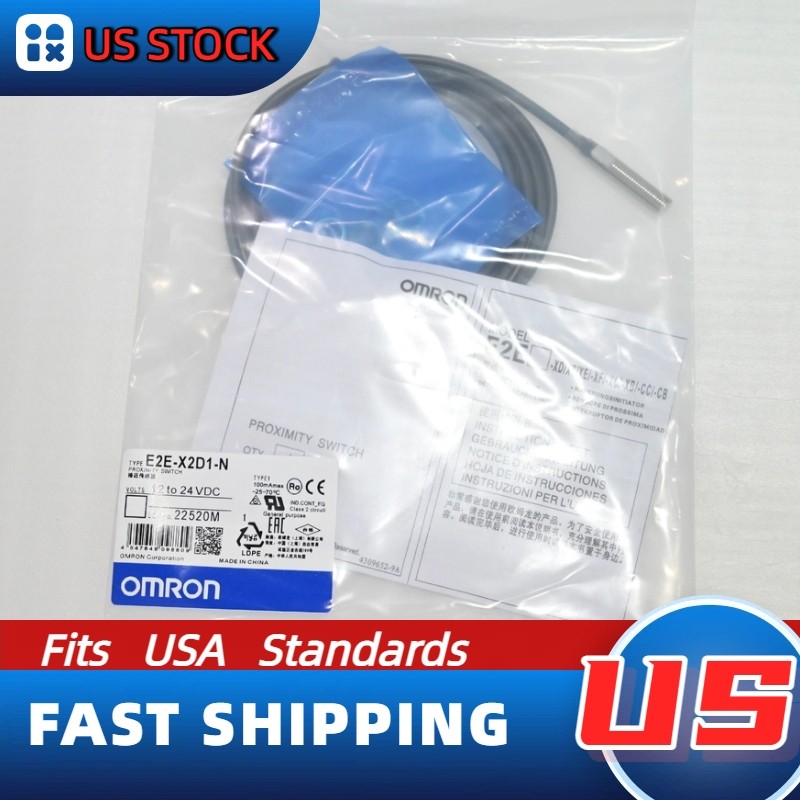 1PC New Omron E2E-X2D1-N/E2EX2D1N Prox Switch 2mm NPN 10-30VDC IP67 US Stock