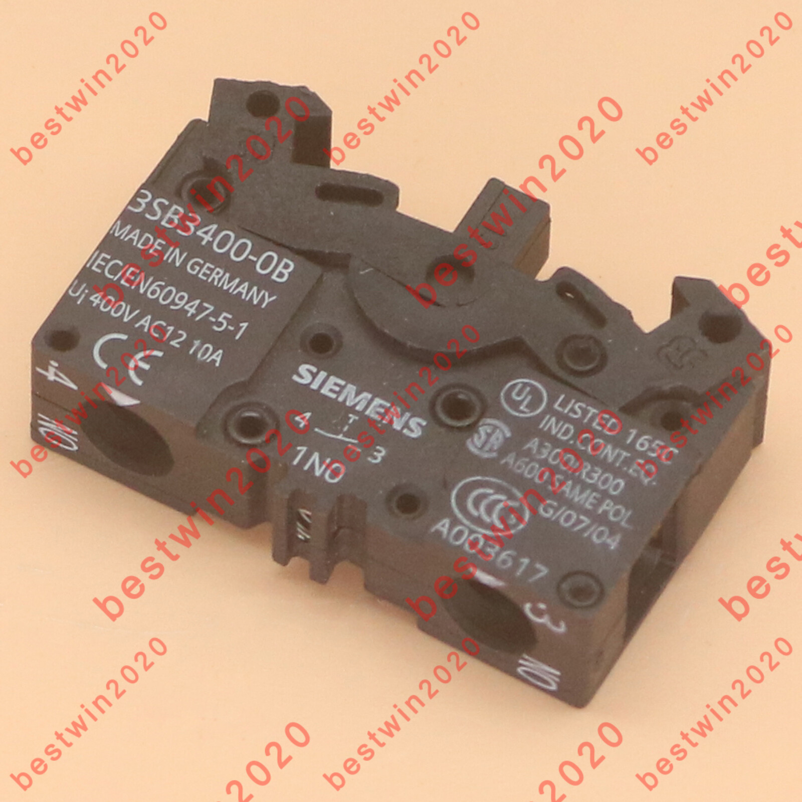 1PCS New Siemens pushbutton contact block 3SB3400-0B 3SB3400-0B FAST SHIP