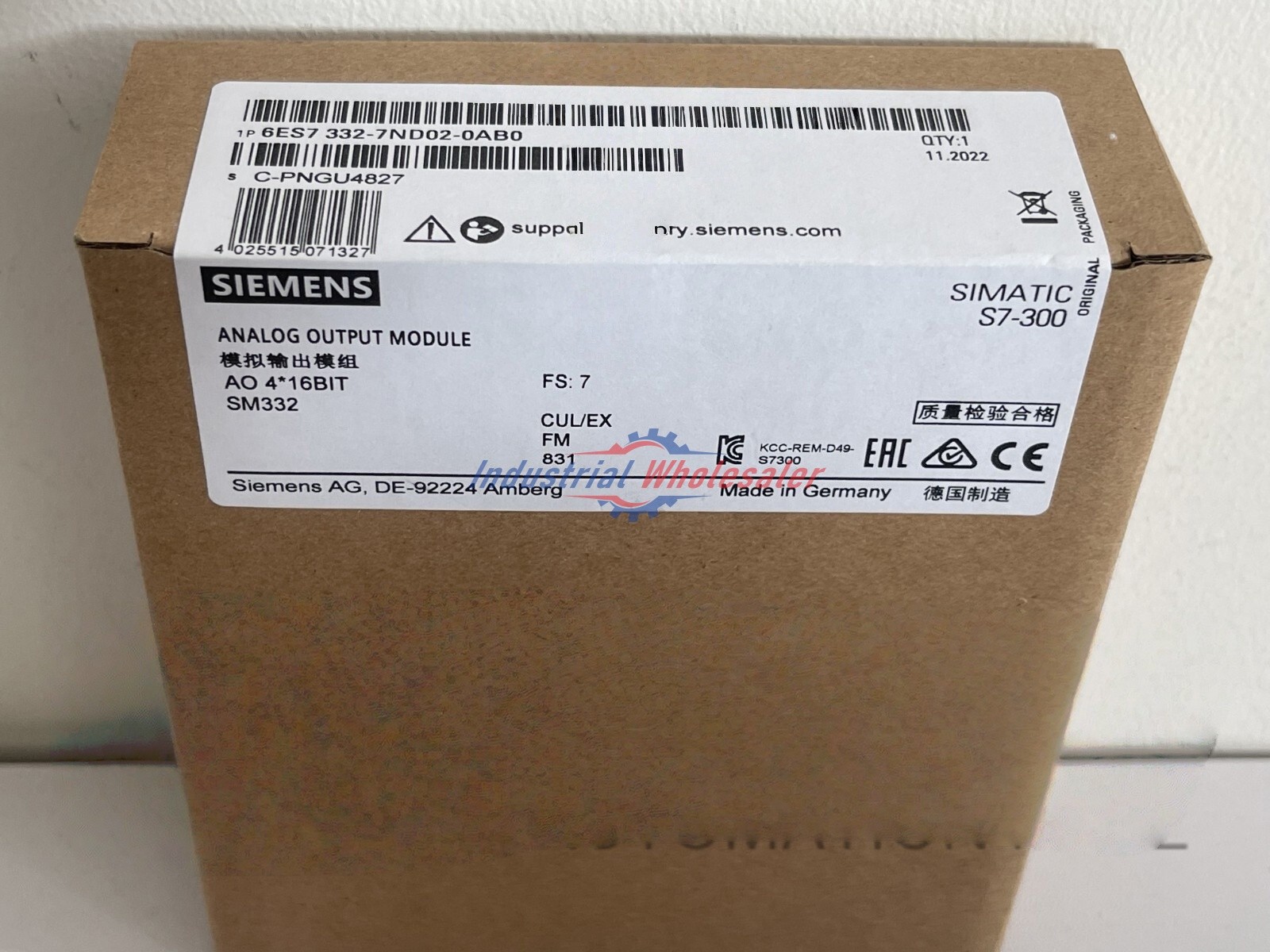 1PCS NEW Siemens 6ES7332-7ND02-0AB0 6ES7 332-7ND02-0AB0 IN BOX