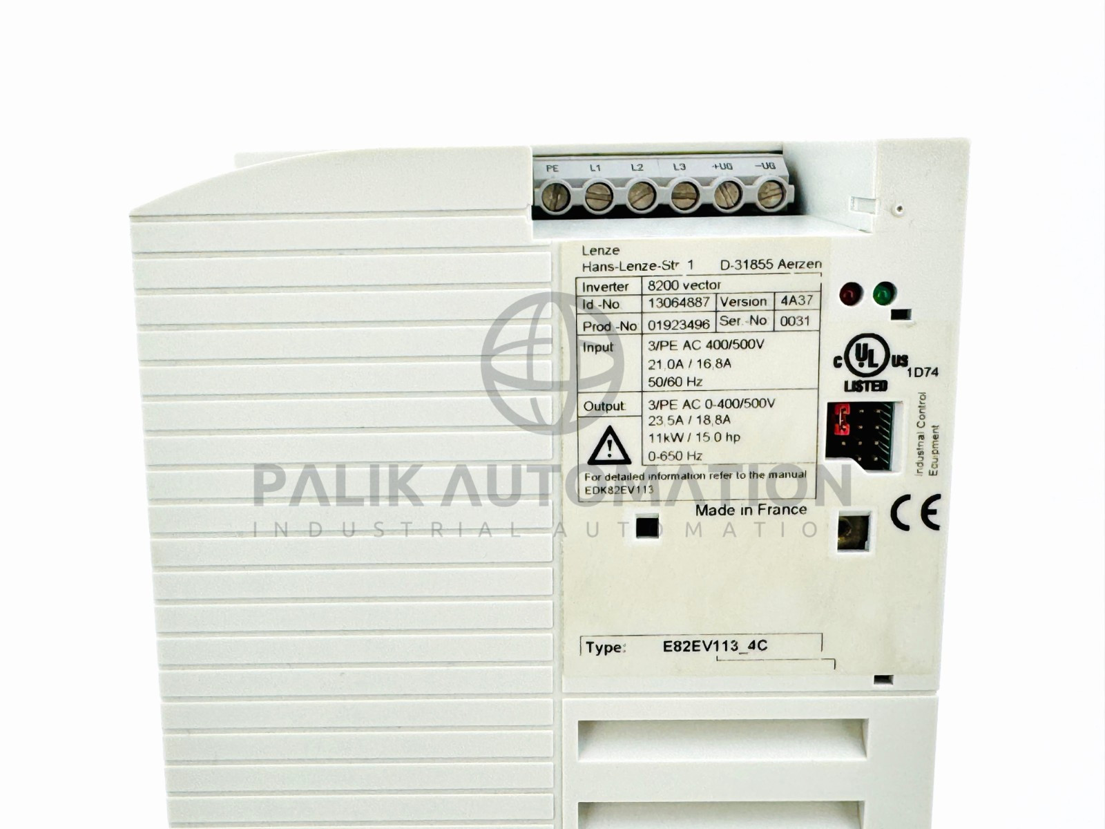LENZE E82EV113K4C E82EV113_4C INVERTER 8200 SERIES 13064887 4A37 NEW