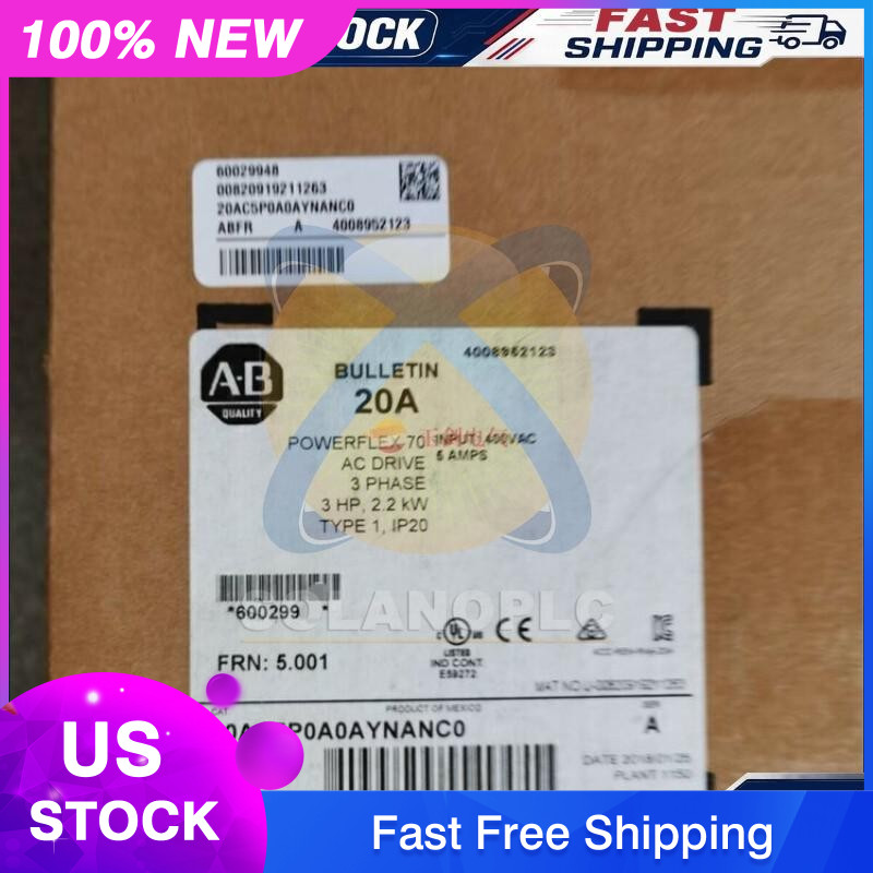 Allen-Bradley 20AC5P0A0AYNANC0 New In Box 20AC5P0A0AYNANC0 Fast Ship US Free Tax