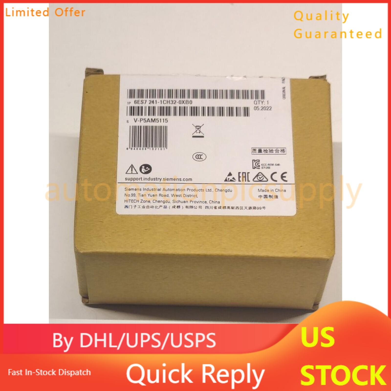New Siemens 6ES7 241-1CH32-0XB0 6ES7241-1CH32-0XB0 SIMATIC S7-1200 CM 1241