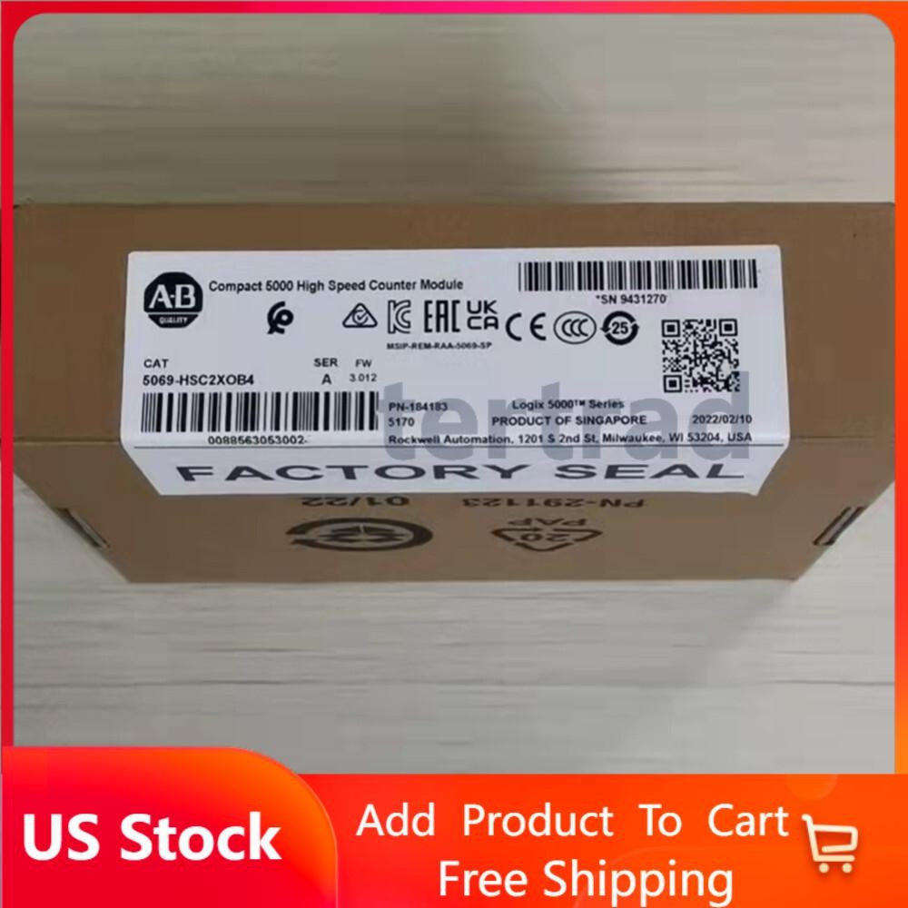 New AB 5069-HSC2XOB4 A Compact I/O 5000 High Speed Counter Module 2Channel