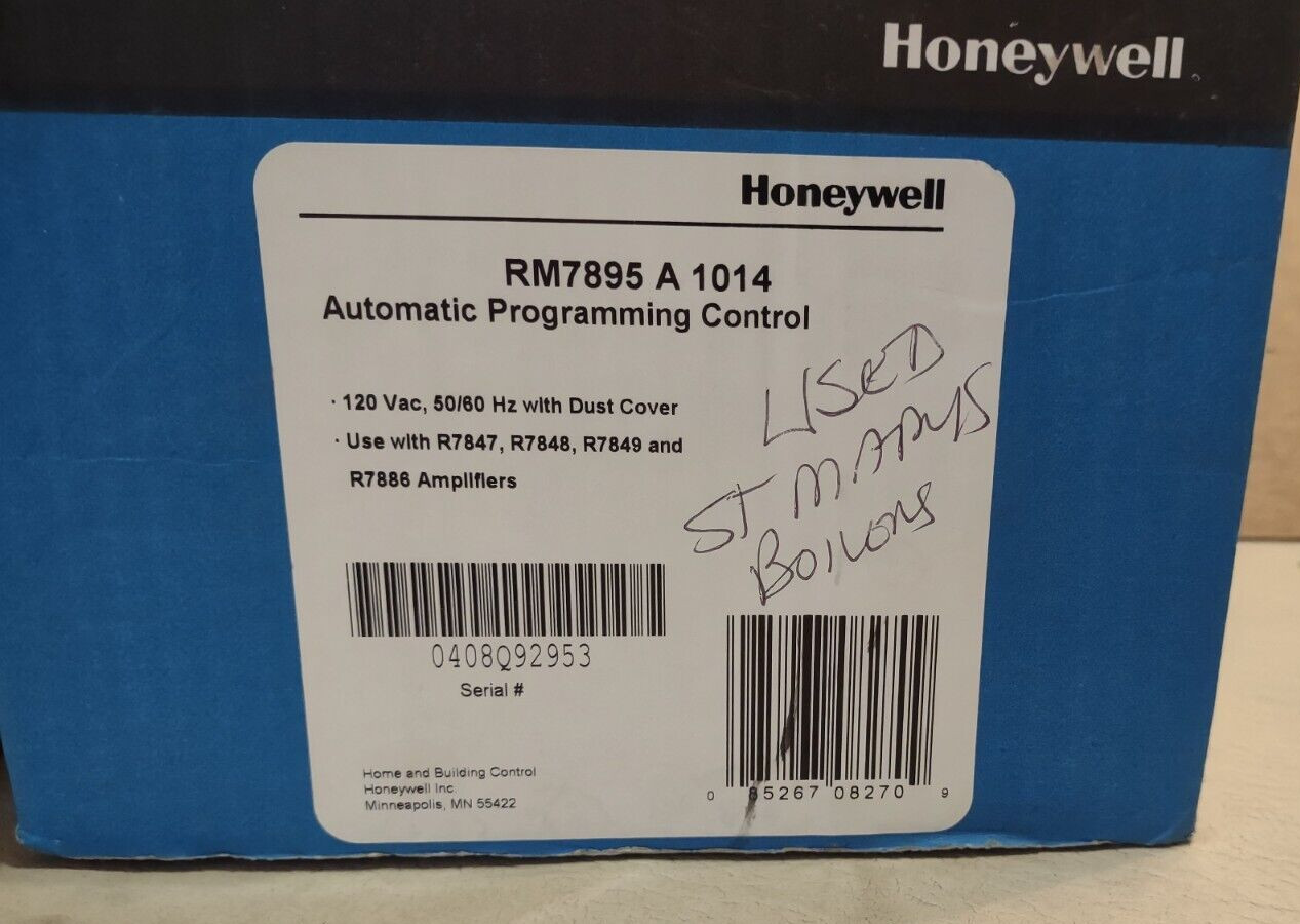 HONEYWELL BURNER CONTROL RM7895 A 1014 120V RM7895A1014 – NIB