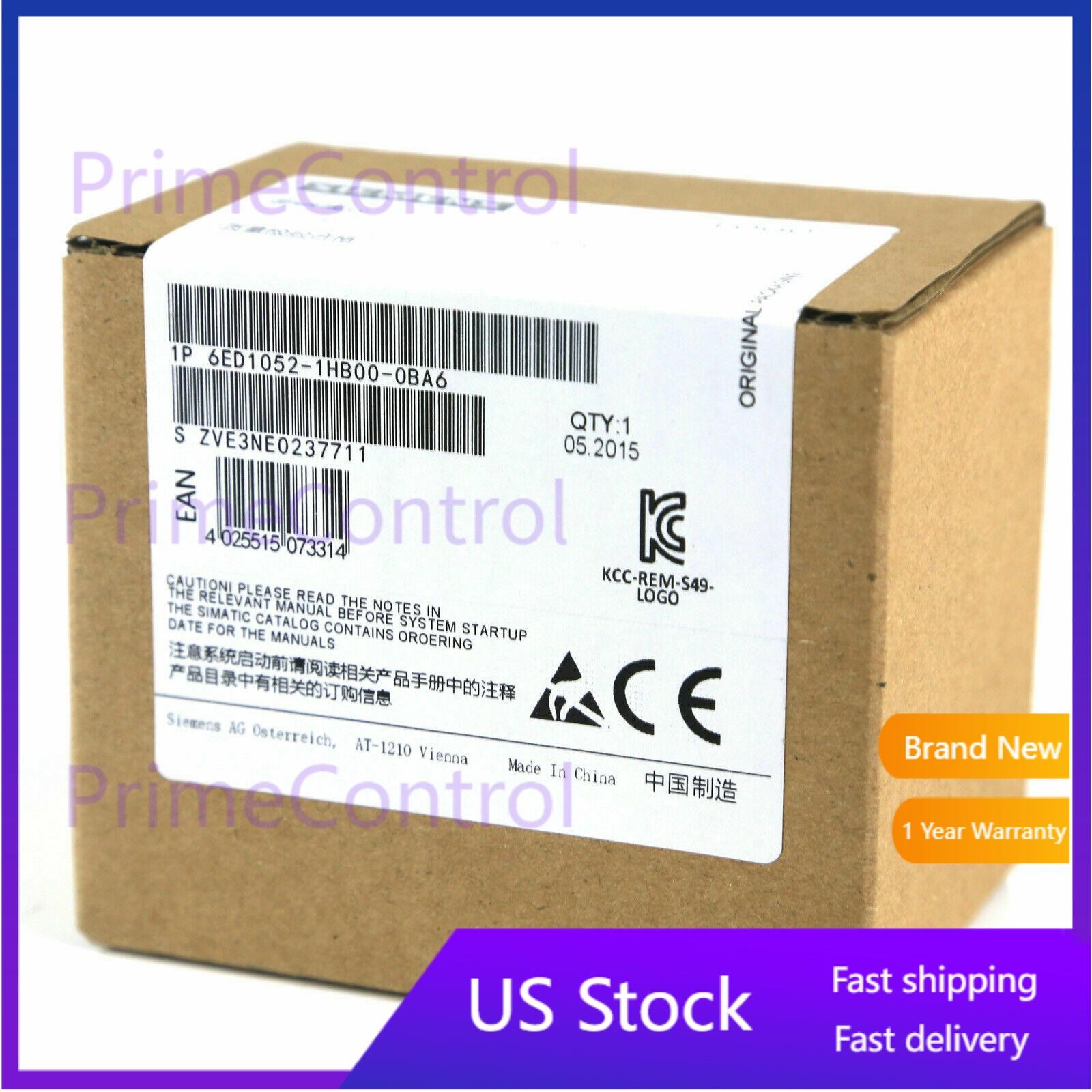 New Siemens 6ED1052-1HB00-0BA6 6ED10521HB000BA6 LOGO 24RC logic module
