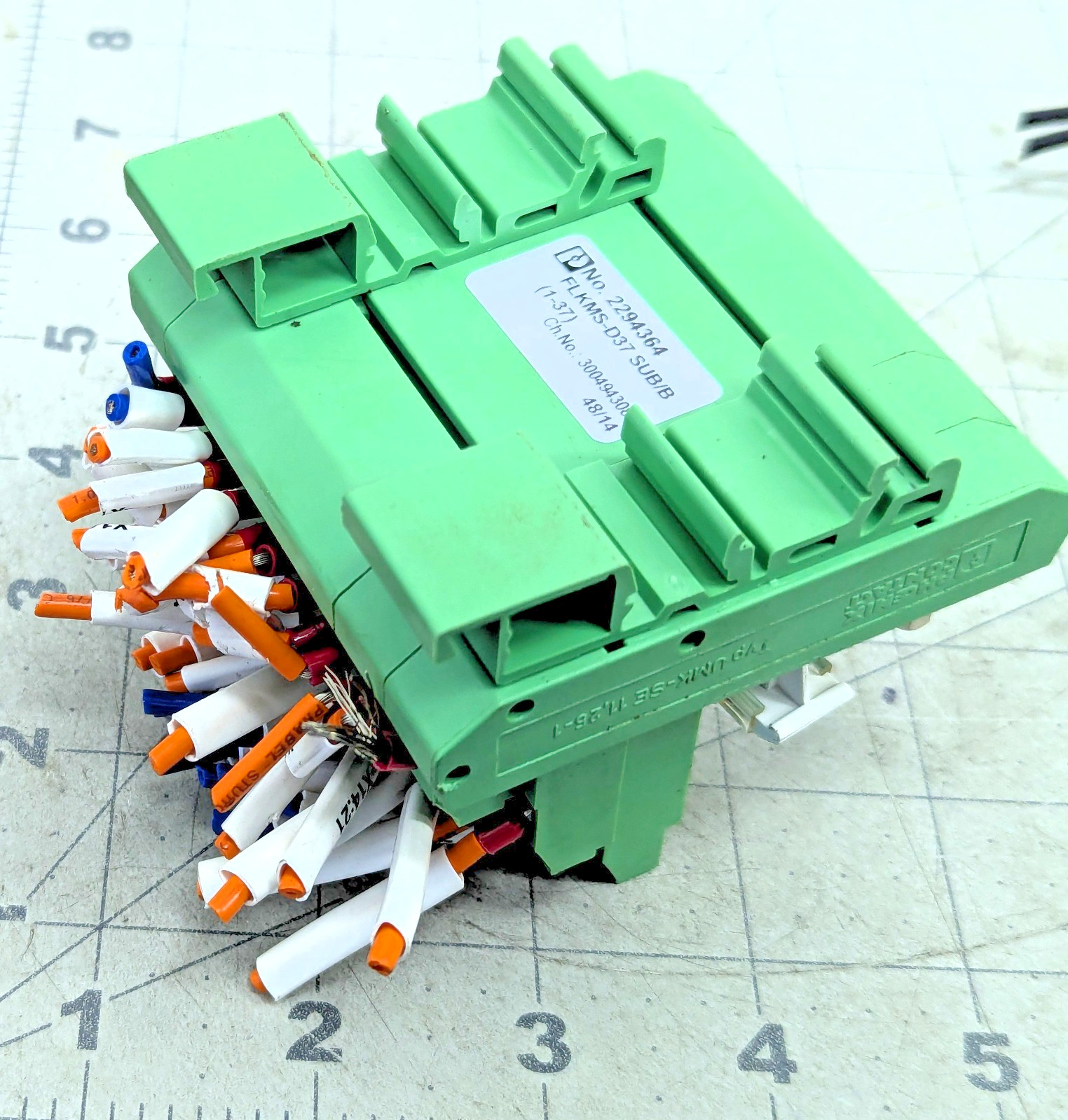 37 Position Din Rail Interface Module Termination board WORKING PULL [Z3B8]