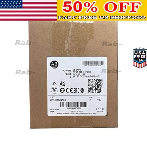 Factory Sealed Allen-Bradley 22A-B012N104 /A Powerflex 4 AC Drive US Free Tax