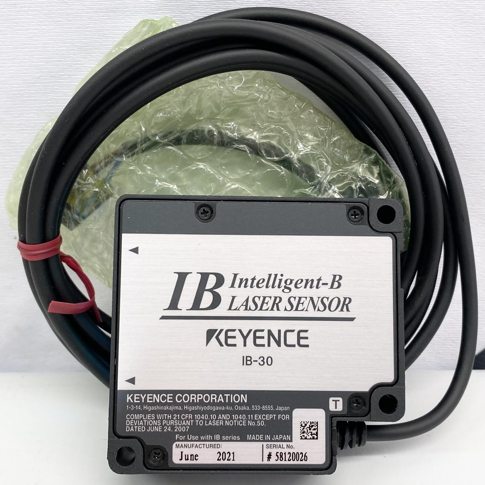 1pcs Keyence IB-30 Intelligent B Laser Sensor Head IB-30R, IB-30T USA