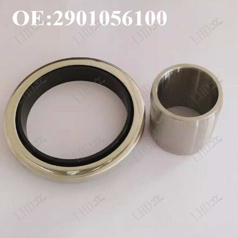 Oil Seal + Shaft Sleeve Bushing Fits For Atlas Copco Air Compressor 2901056100；