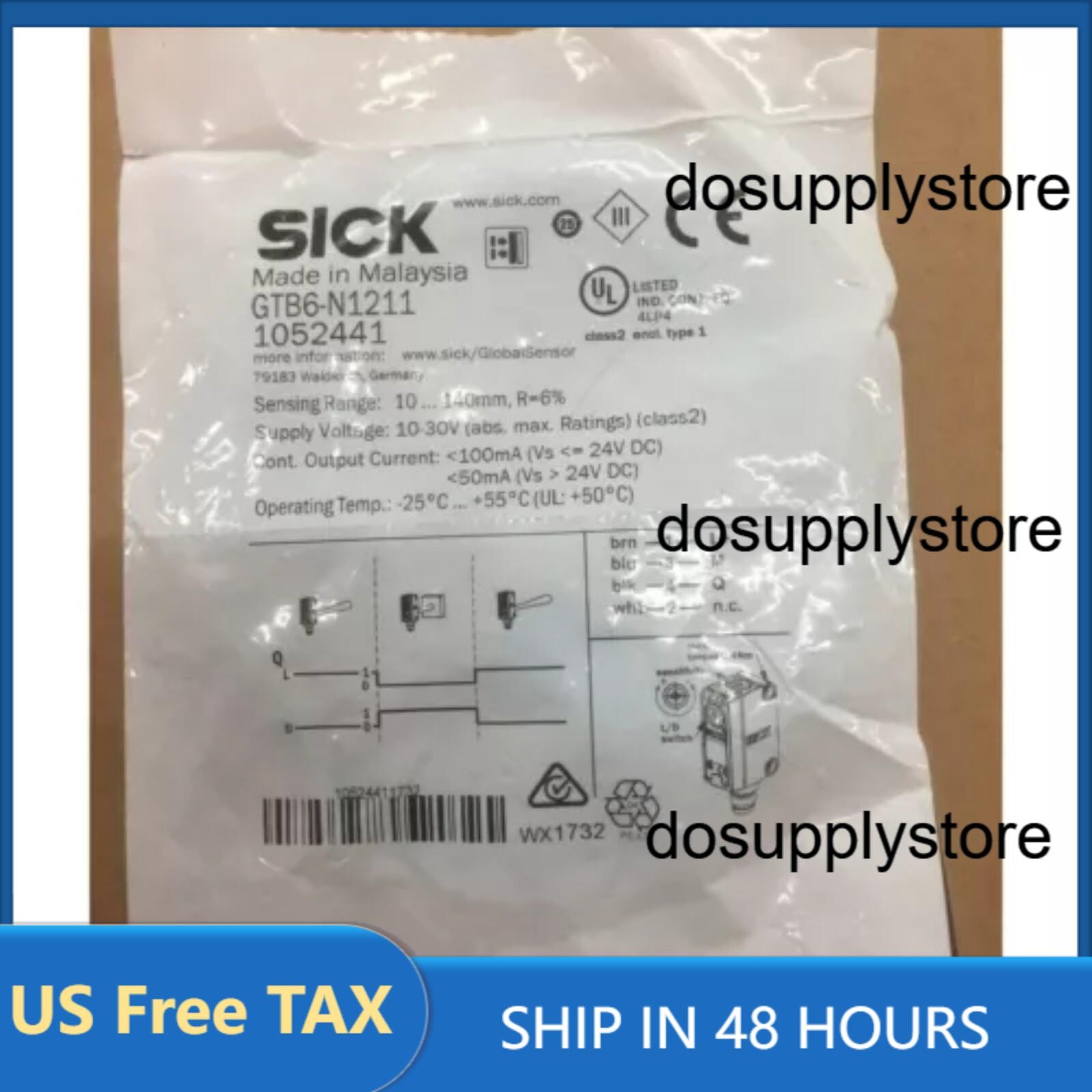 New Sick GTB6N1211 1052441 GTB6-N1211 Photoelectric Sensor