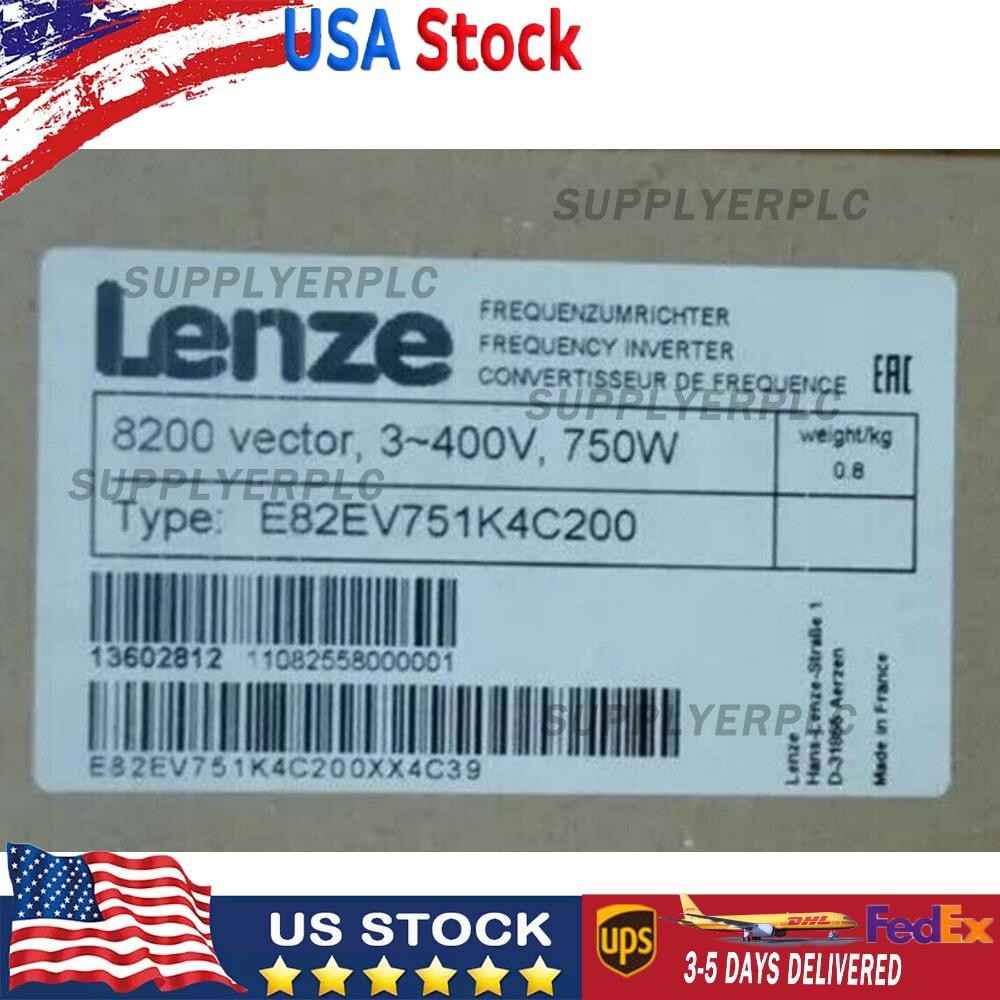 E82EV751K4C200 NEW LENZE E82EV751_4C200 Inverter 8200 Vector 0.75kW