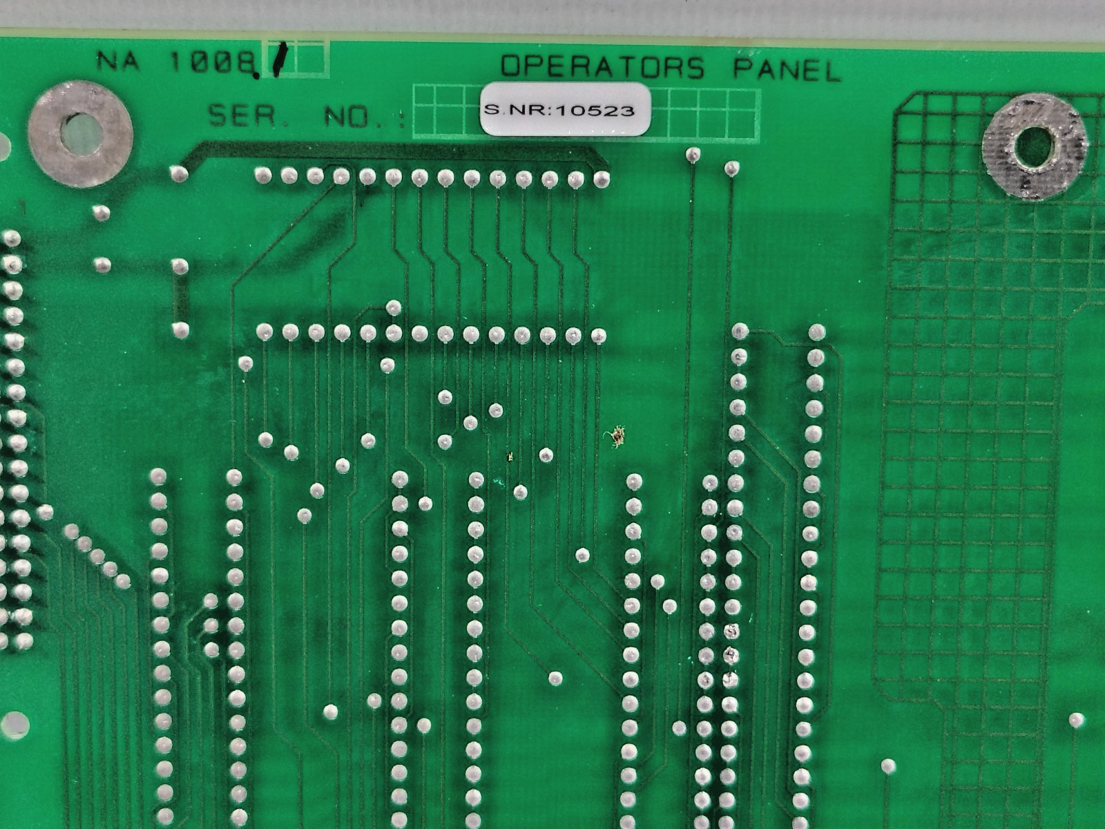 NORCONTROL NA1008.1 OPERATORS PANEL CARD NA 1008.1 HA 220447B/B/ KONGSBERG SAU